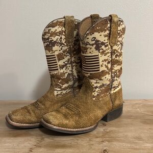 Boys Camouflage Cowboy Boots